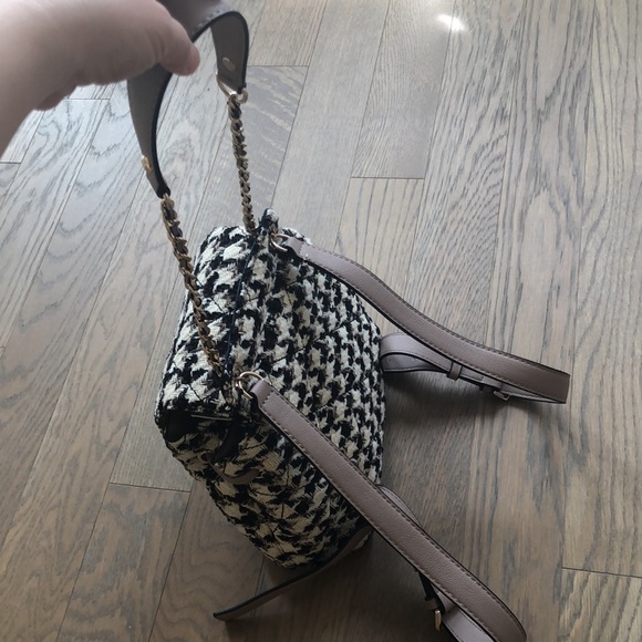 Pre-owned Guess tweed bucket bag backpack - Picture 5 of 7